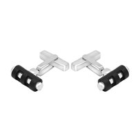 Gemelos Baraka Hombre in Acero PS212551BINE - PS212551BINE